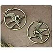 Hunger Games Movie Mockingjay Hoop Earrings